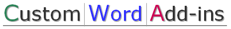 Custom Word Add-Ins text logo